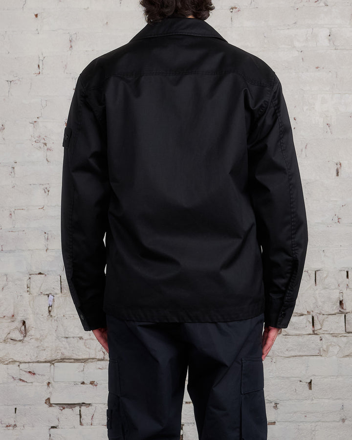 Stone Island Ghost Piece Merino Twill Outershirt Black