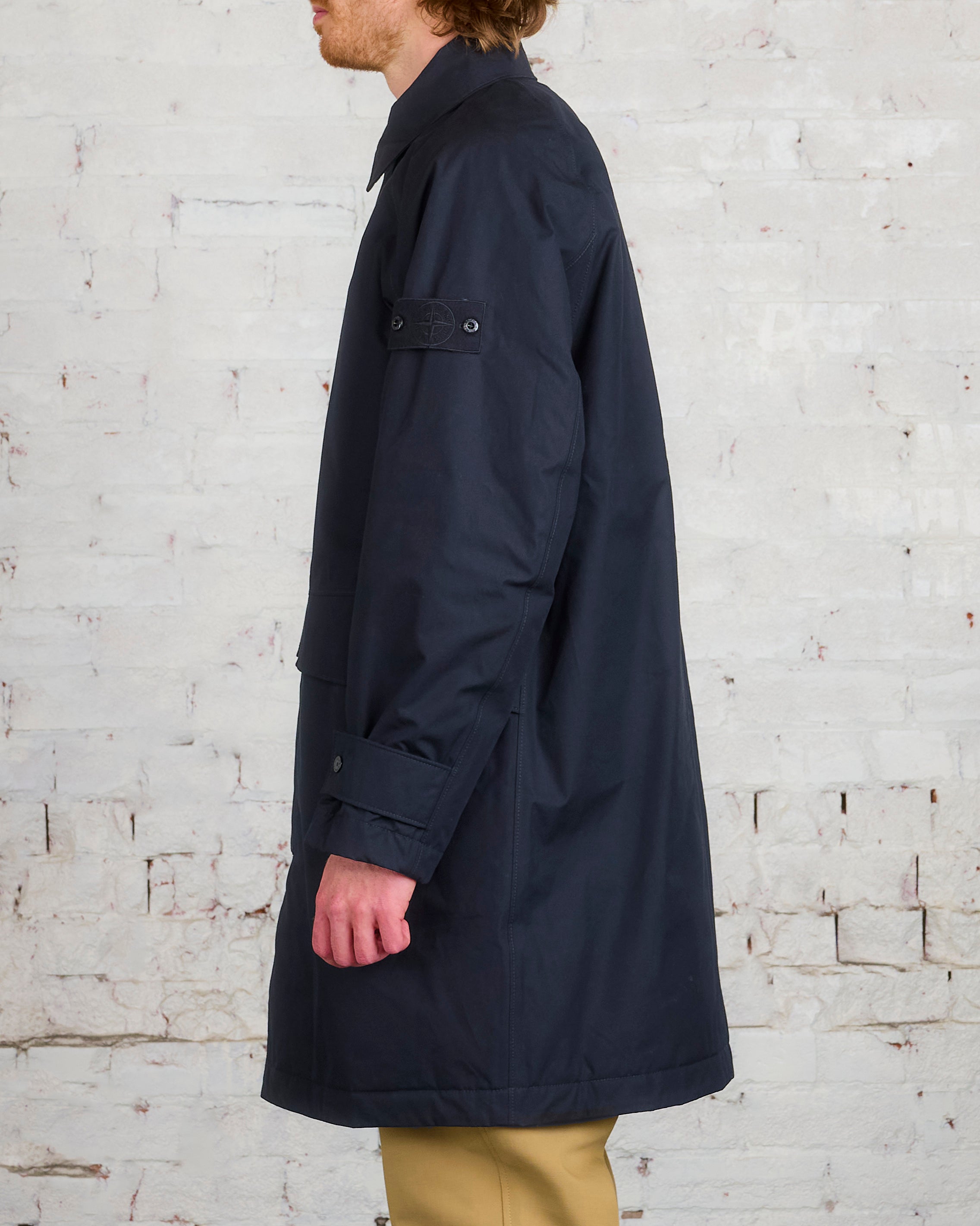 Stone Island Ghost Piece O-Ventile Car Coat Black – LESS 17