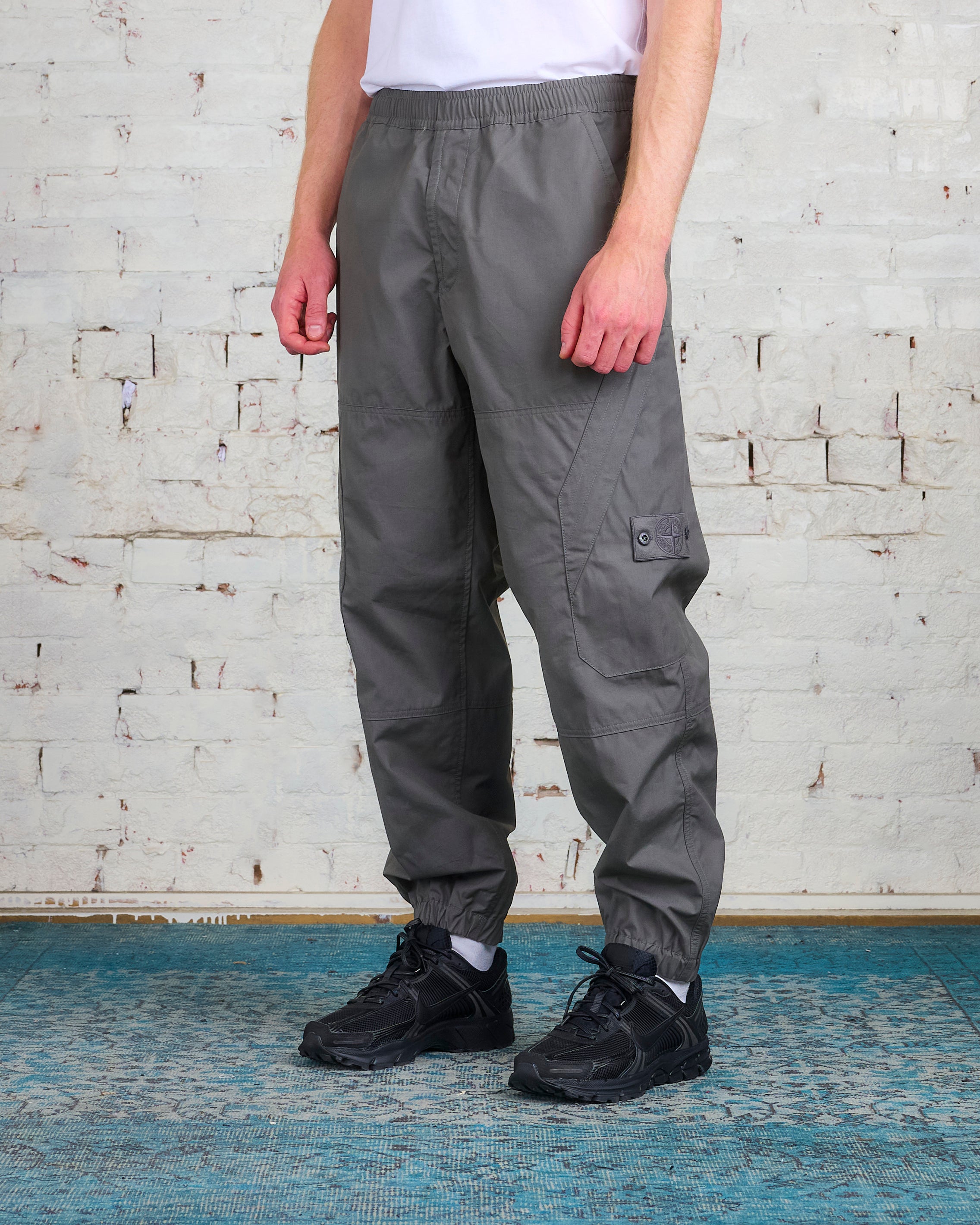 Stone Island Ghost Piece O-Ventile Loose Pant Dark Grey