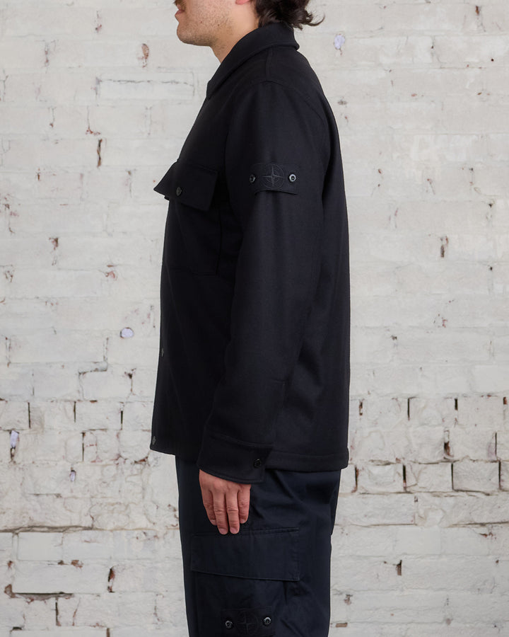 Stone Island Ghost Piece Primaloft Overshirt Black