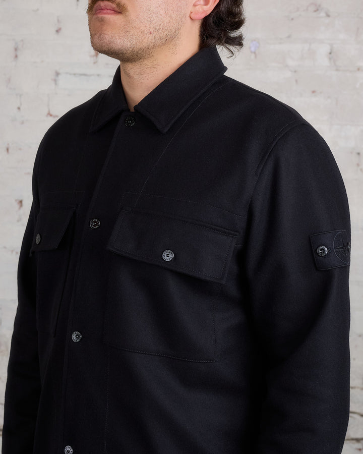 Stone Island Ghost Piece Primaloft Overshirt Black