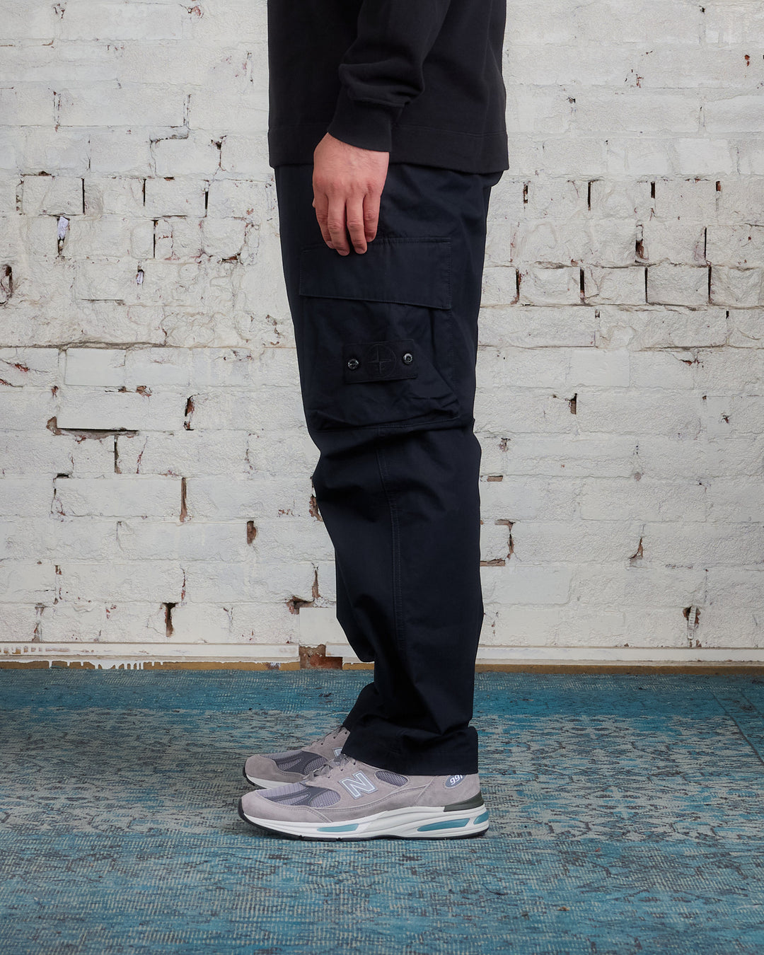 Stone Island Ghost Piece Ventile Cargo Pant Black