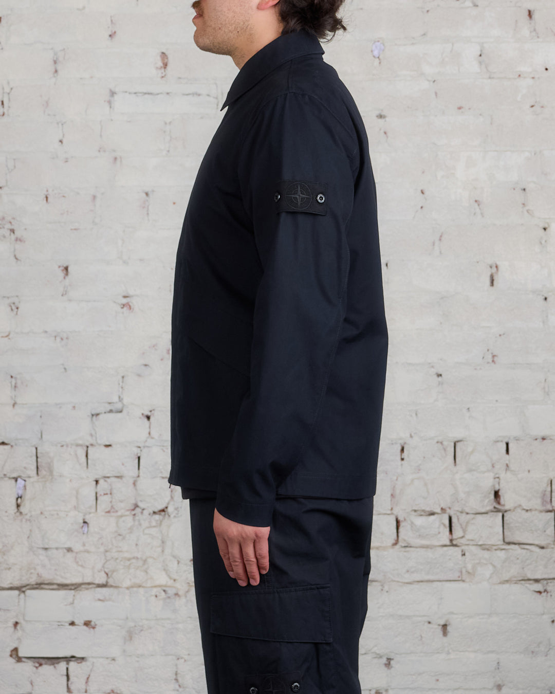 Stone Island Ghost Piece Ventile Overshirt Black