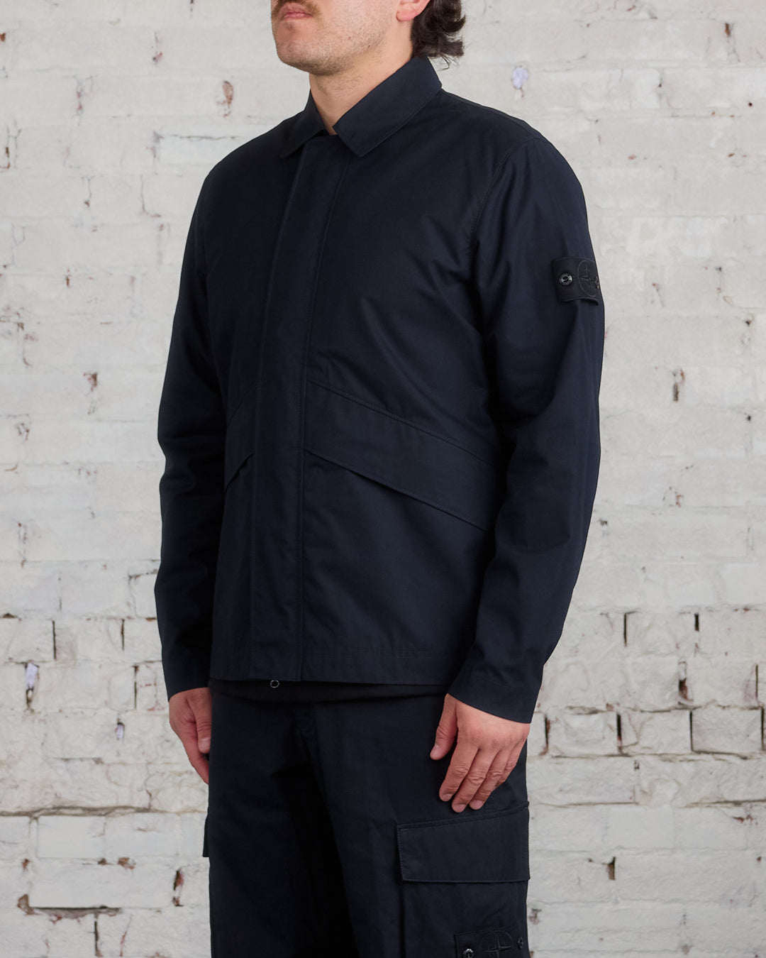 Stone Island Ghost Piece Ventile Overshirt Black