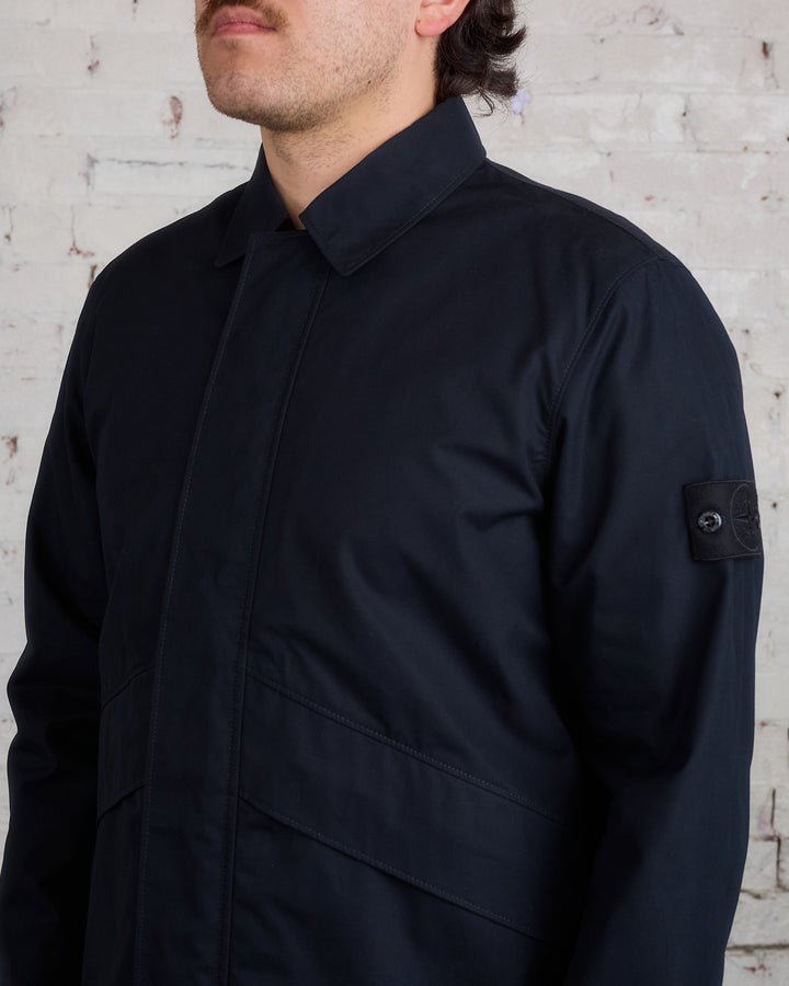 Stone Island Ghost Piece Ventile Overshirt Black