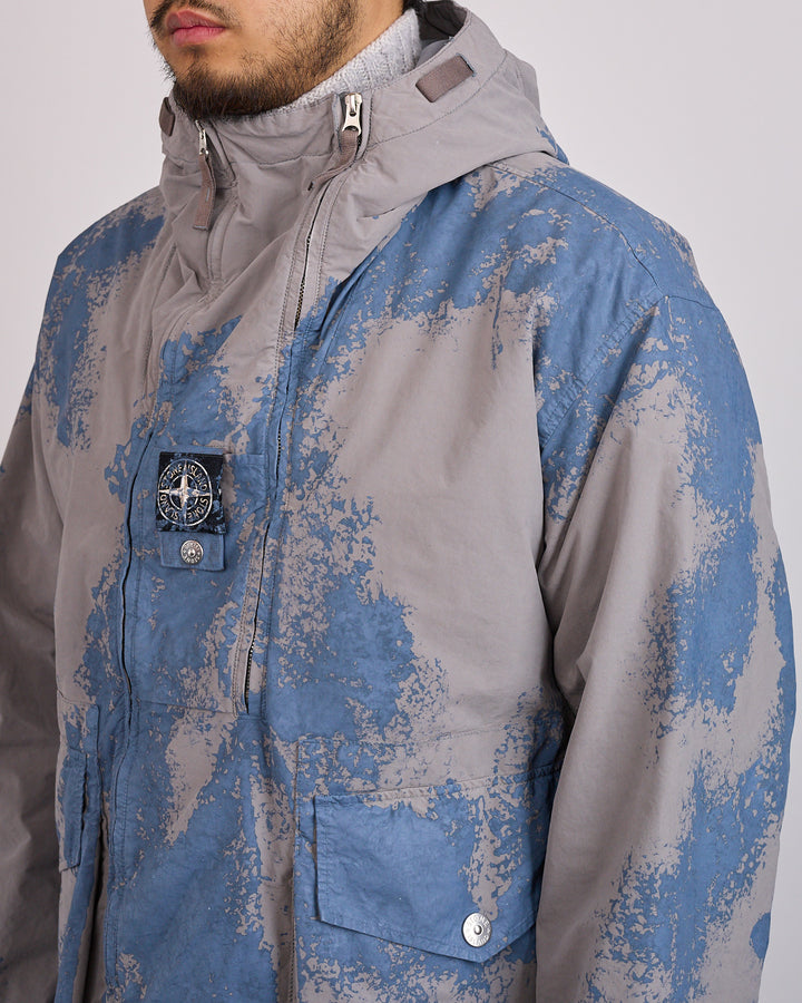 Stone Island Hand-Painted David Light-TC Jacket Grey