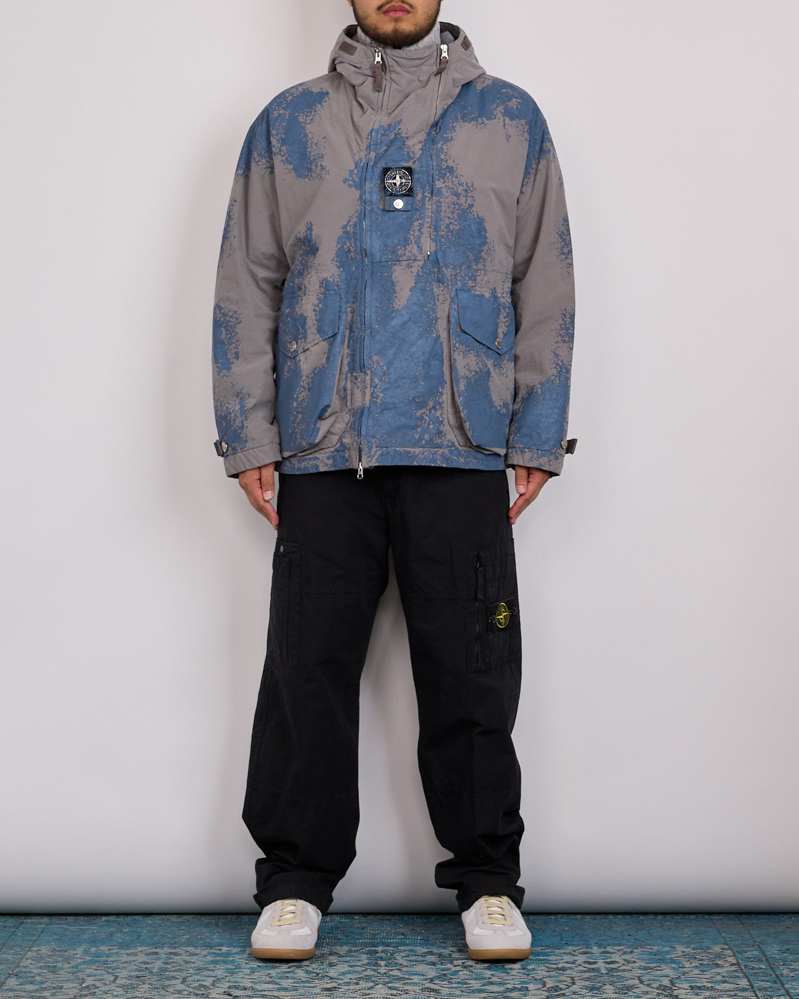 Stone Island Hand-Painted David Light-TC Jacket Grey – LESS 17