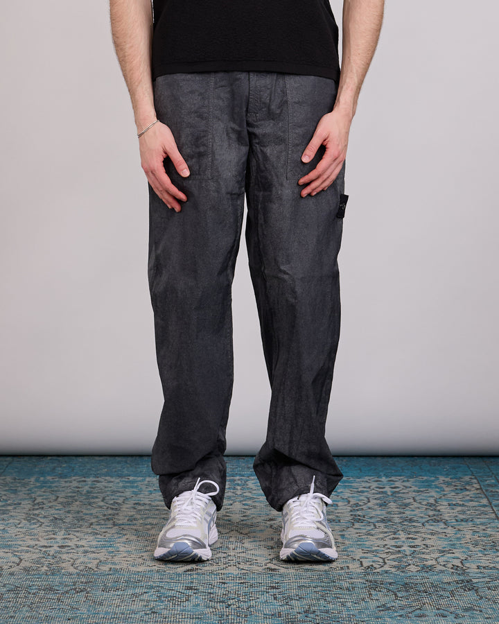 Stone Island Hand Sprayed Reflective Trouser Black