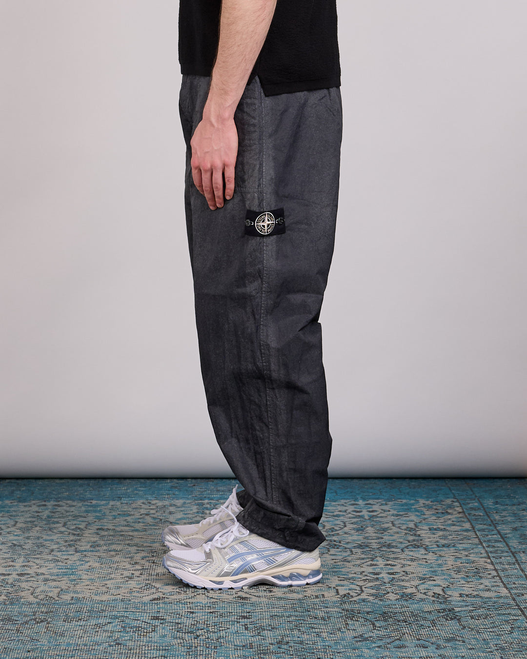 Stone Island Hand Sprayed Reflective Trouser Black