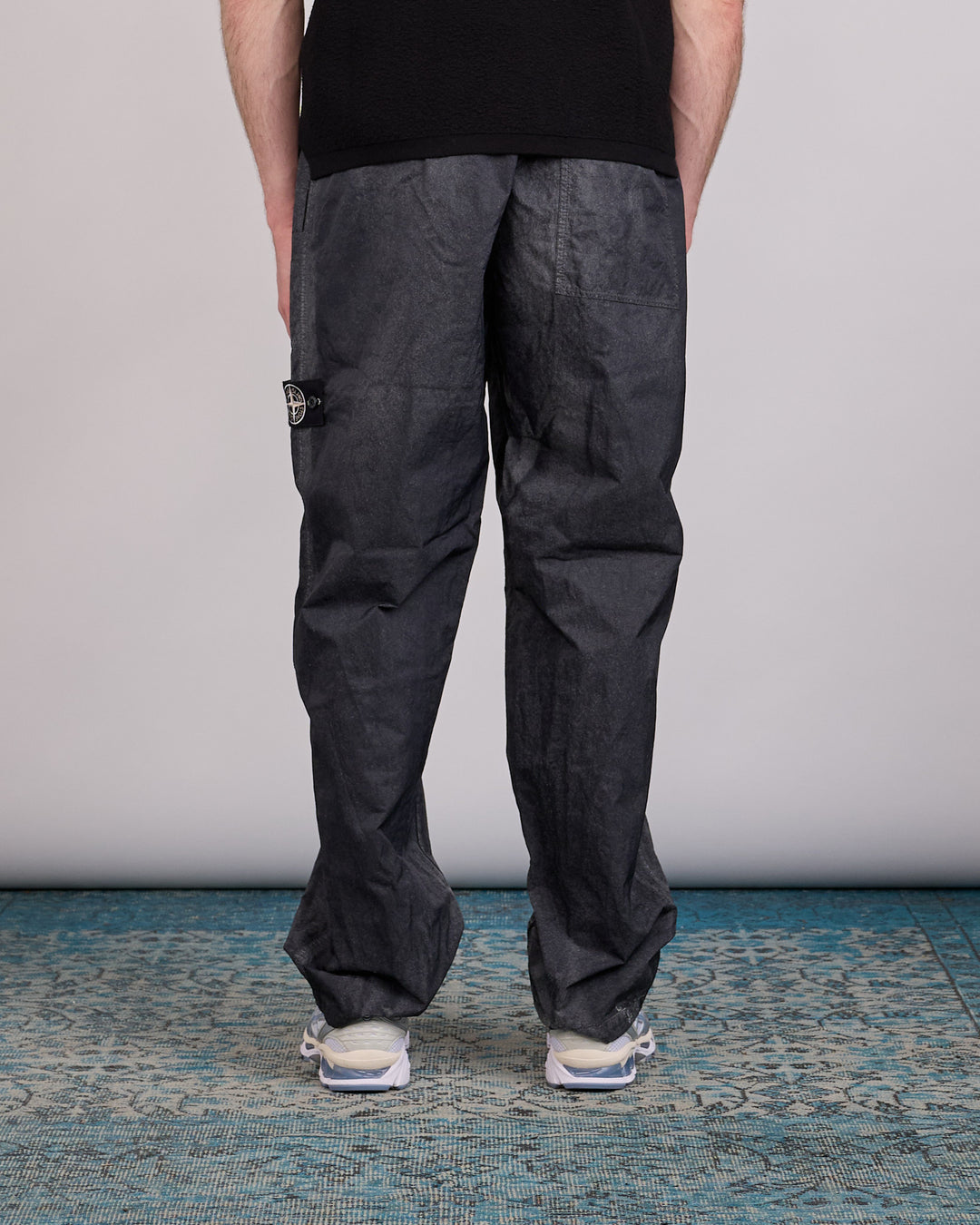 Stone Island Hand Sprayed Reflective Trouser Black