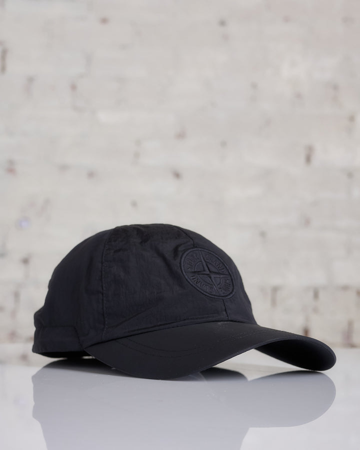 Stone Island Iridescent Nylon Metal Cap Black