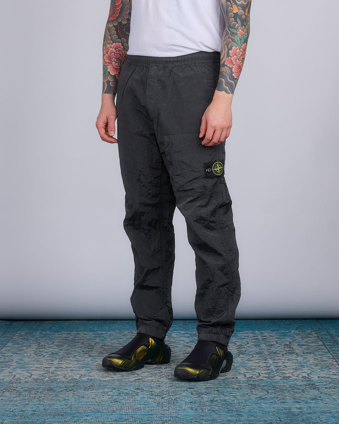 Stone Island Iridescent Nylon Metal Pant Lead Grey