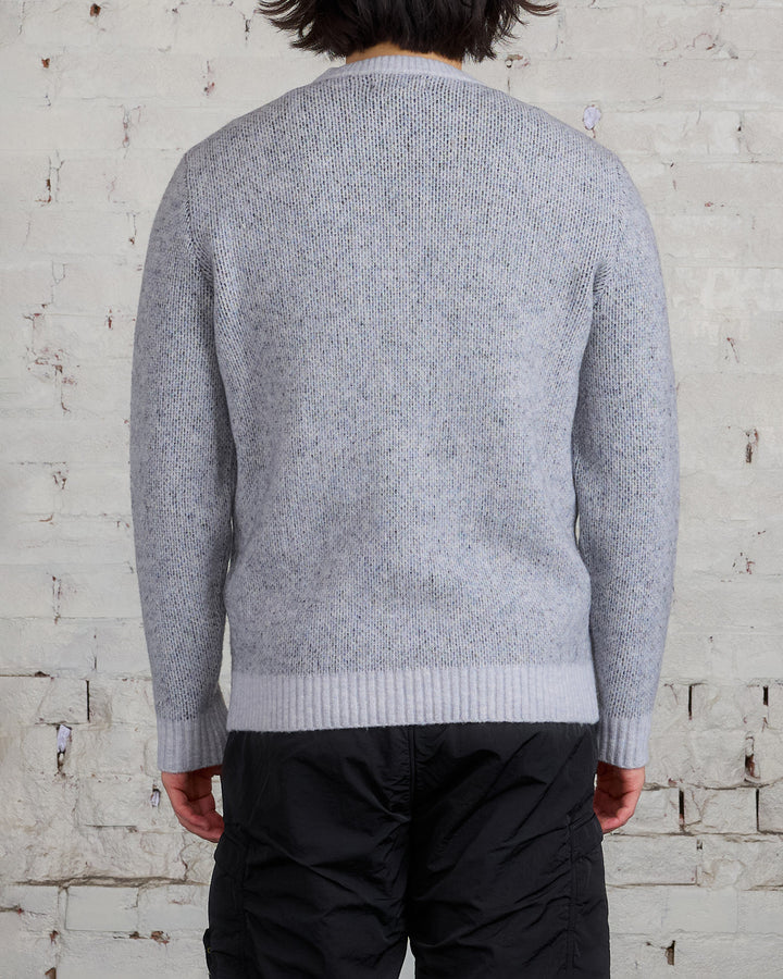 Stone Island Jacquard Knit Logo Sweater Dust Grey