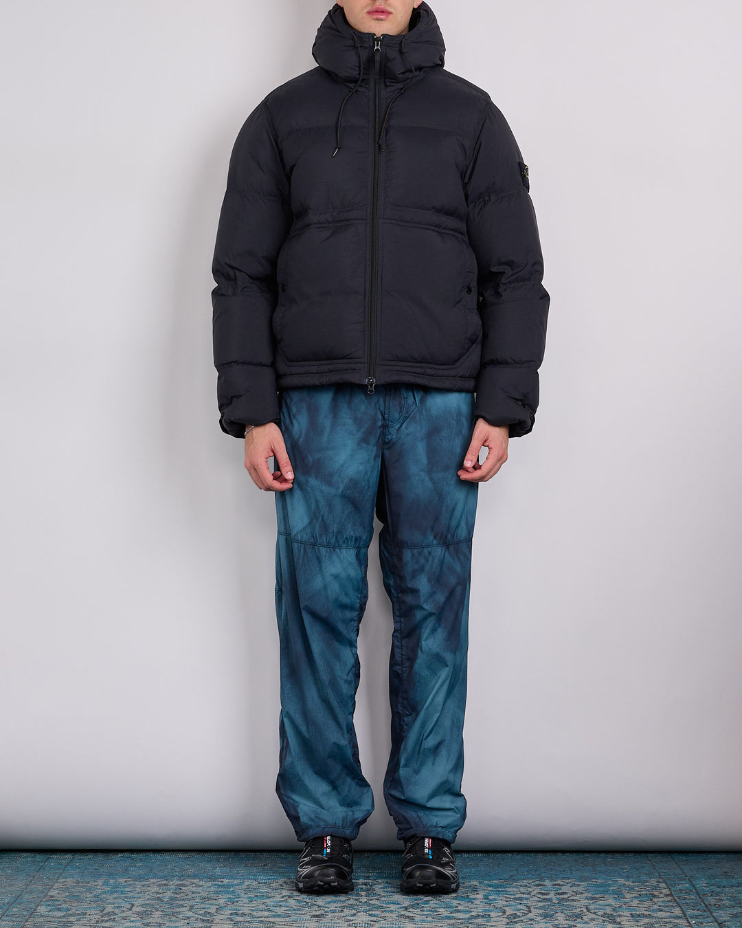 Stone Island Matte Ripstop Cordura Short Parka Black