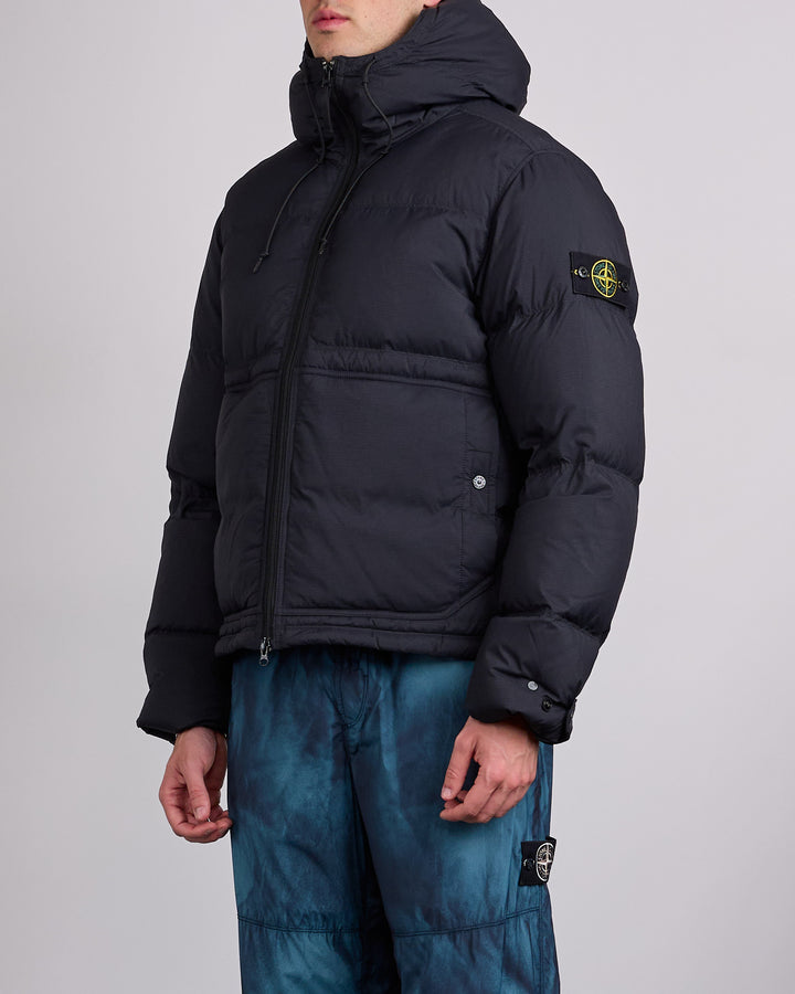 Stone Island Matte Ripstop Cordura Short Parka Black