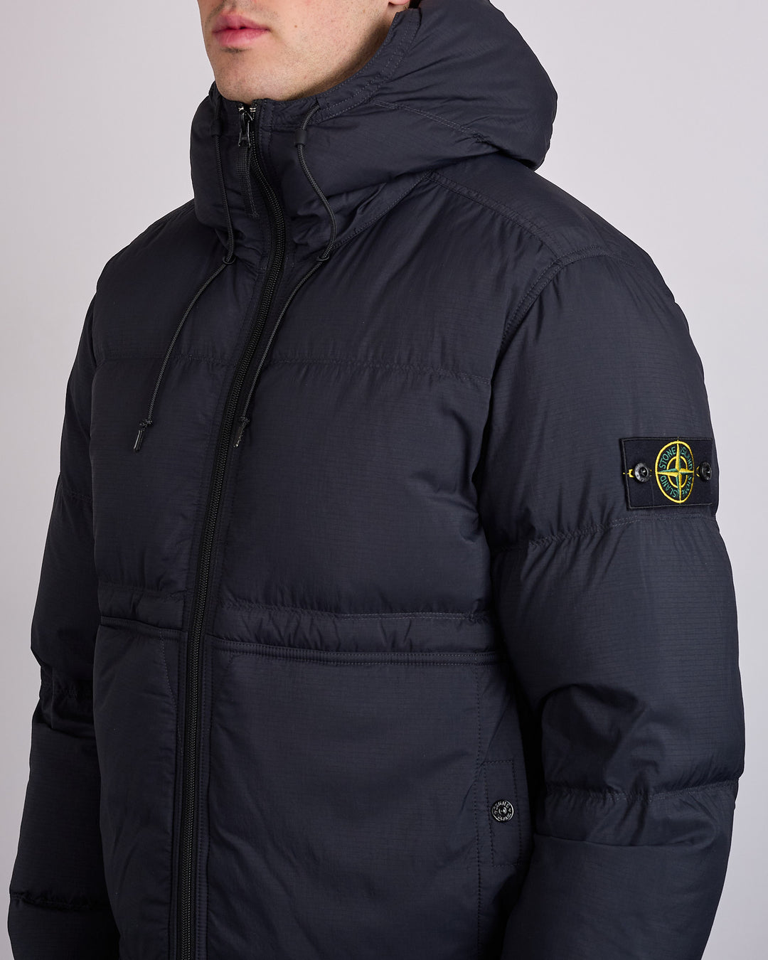 Stone Island Matte Ripstop Cordura Short Parka Black
