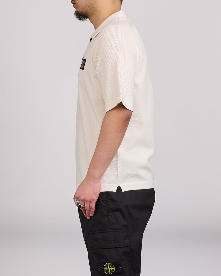 Stone Island Micro Stitch Polo Ivory