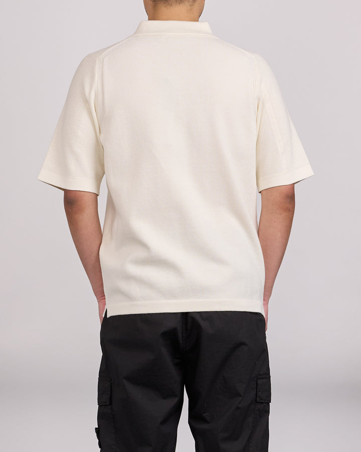 Stone Island Micro Stitch Polo Ivory