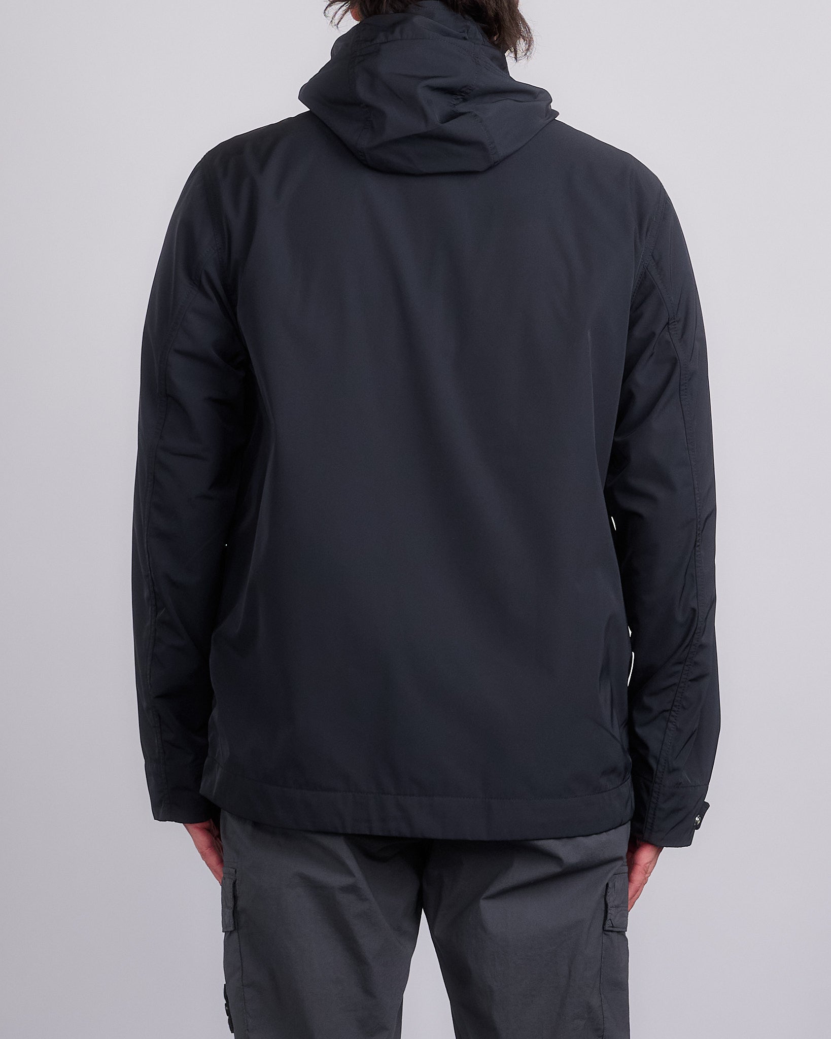 Stone Island Micro Twill Short Parka Jacket Black – LESS 17