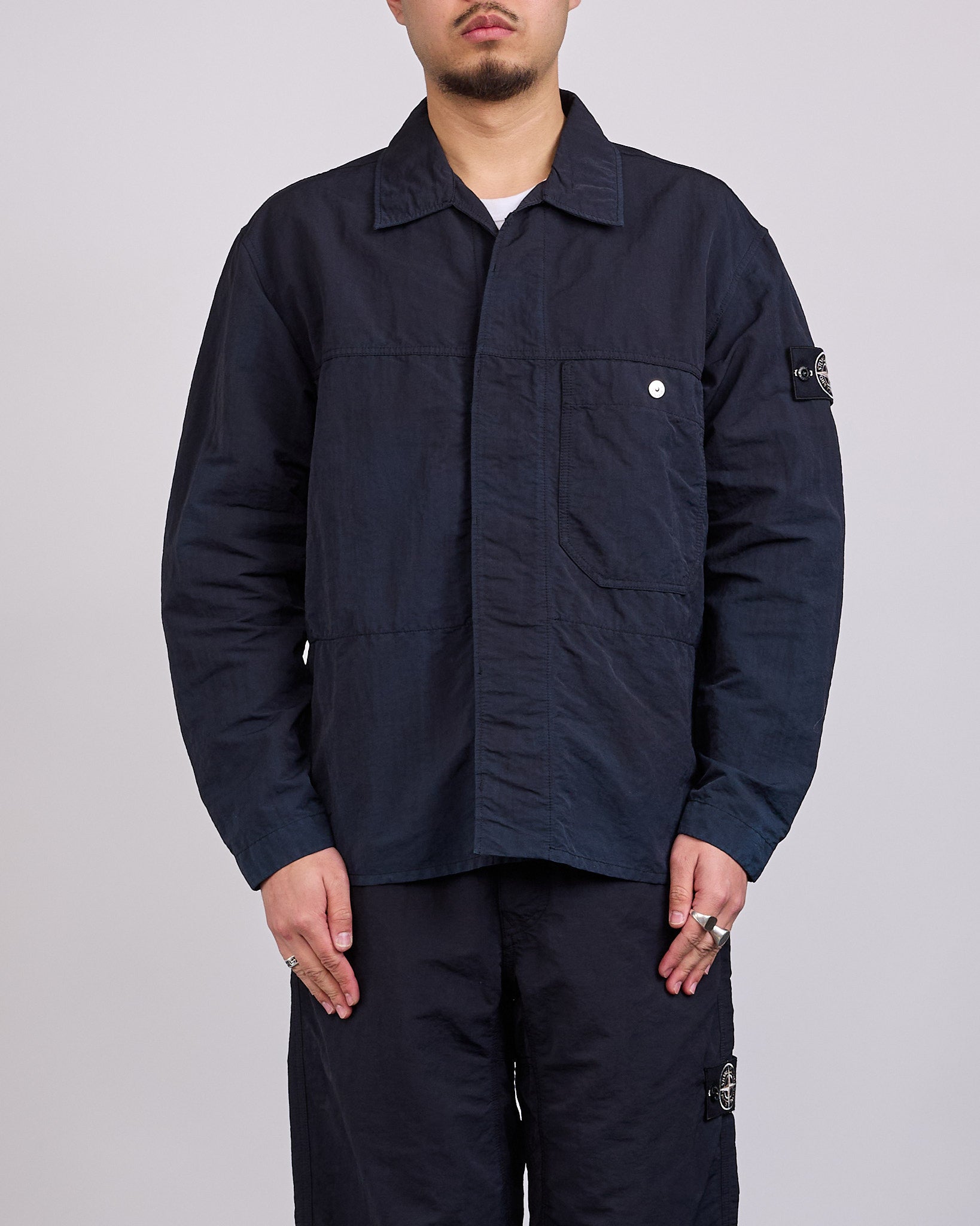 ジャケット・アウター Stone naslan over shirts XL Stone Island Naslan Corrosion Overshirt Black – LESS 17