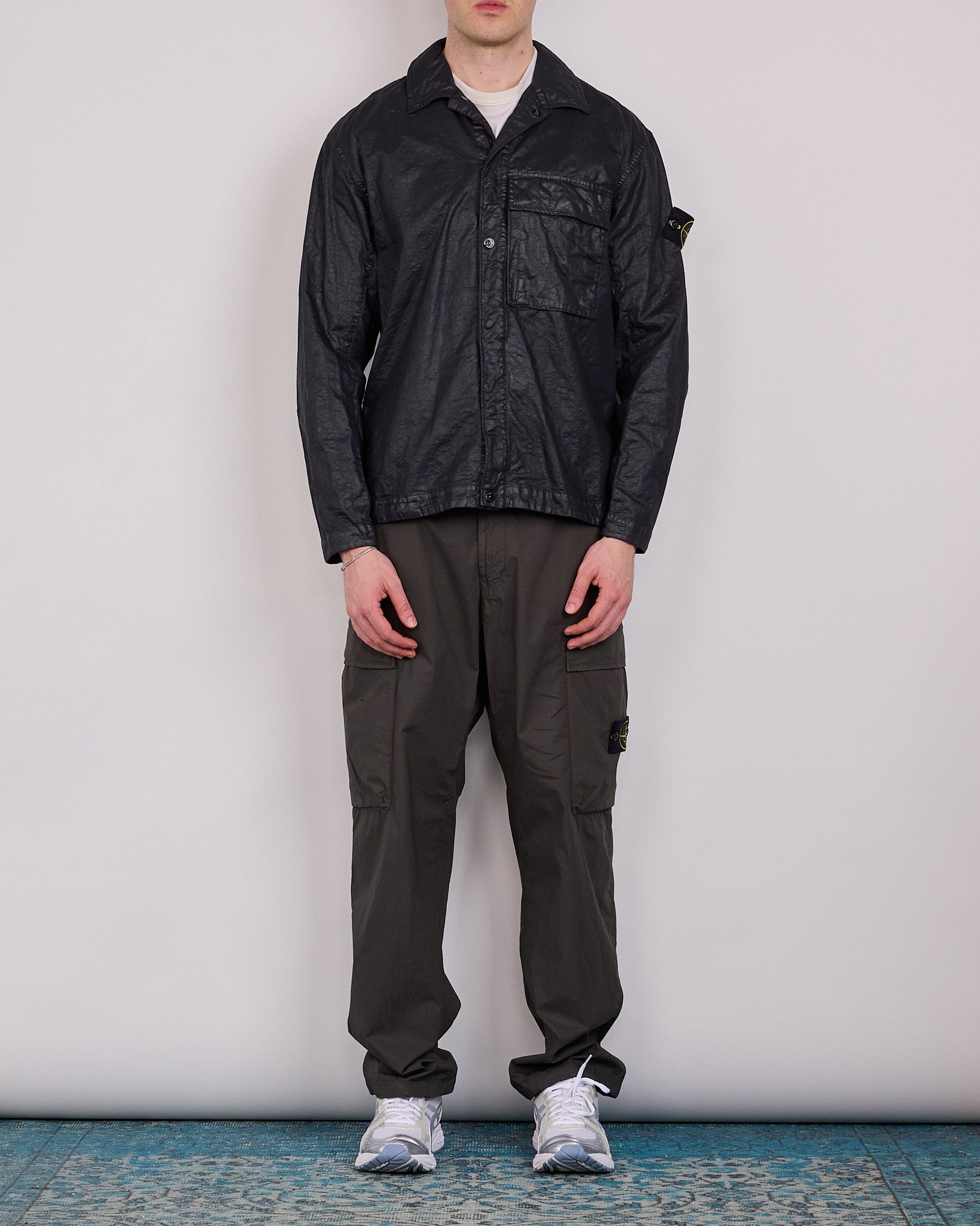 Stone Island Nylon Panama-TC Overshirt Black – LESS 17 Stone Island Nylon Panama-TC Overshirt Black – LESS 17