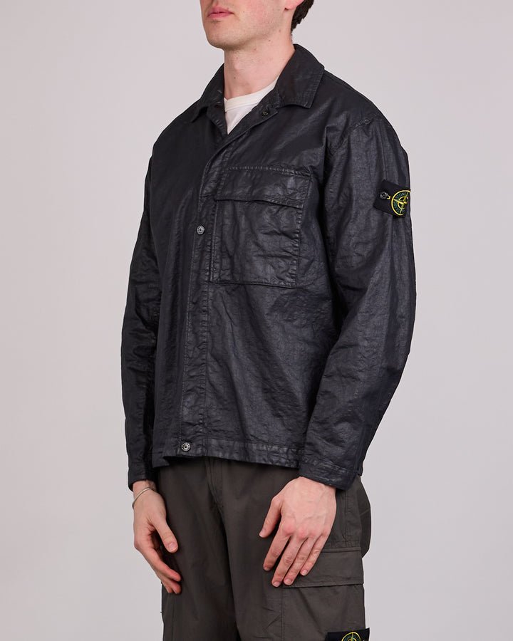 Stone Island Nylon Panama-TC Overshirt Black