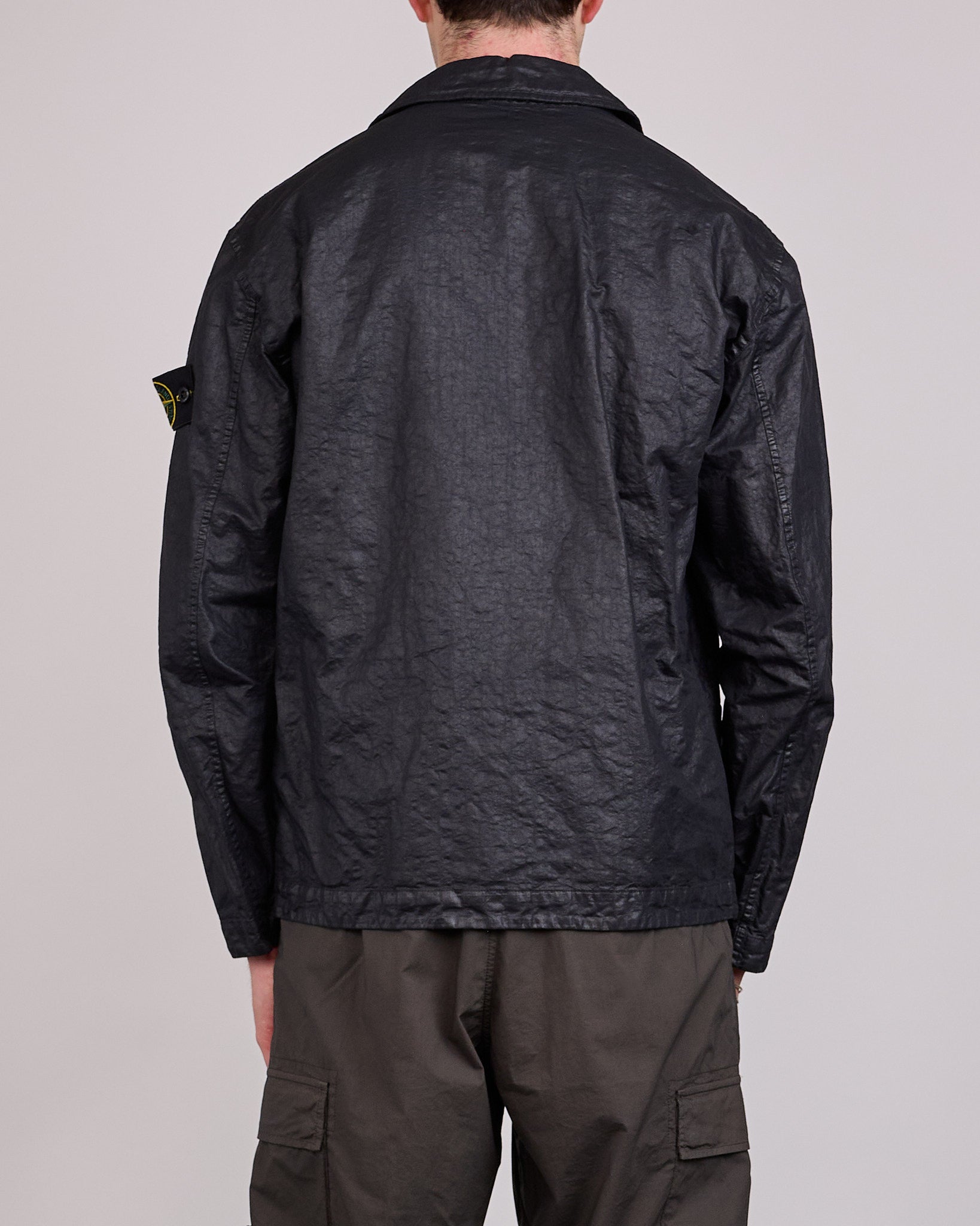 Stone Island Nylon Panama-TC Overshirt Black – LESS 17