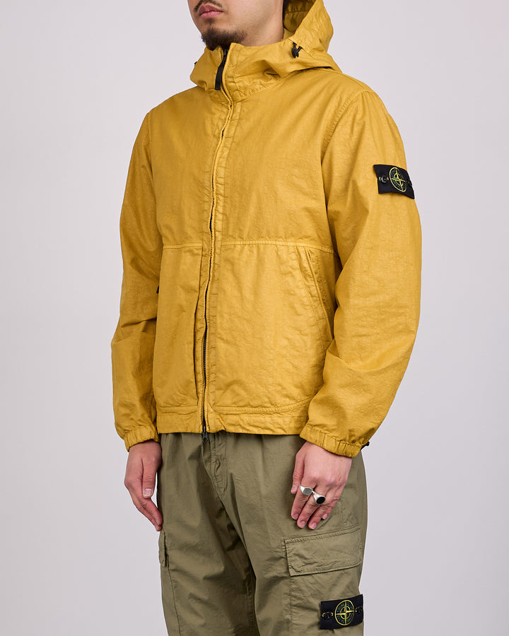 Stone Island Nylon Panama-TC Zip Hooded Jacket Mustard