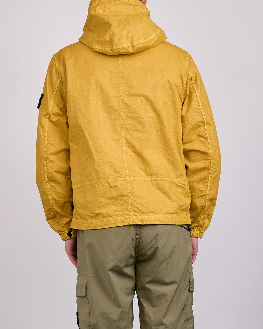 Stone Island Nylon Panama-TC Zip Hooded Jacket Mustard