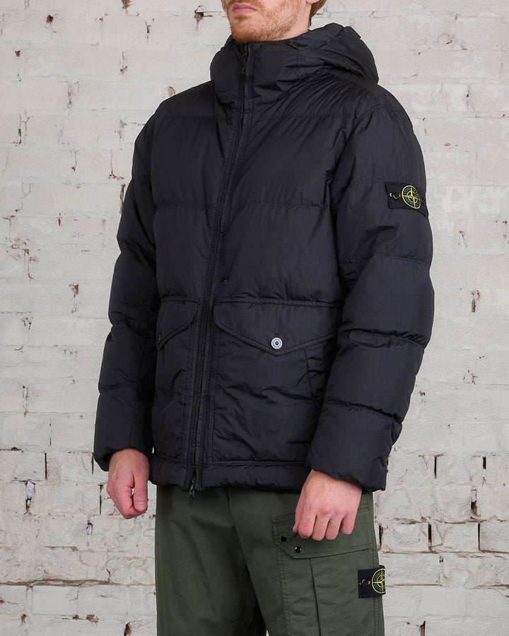 Stone Island Nylon Rep Down Jacket Black