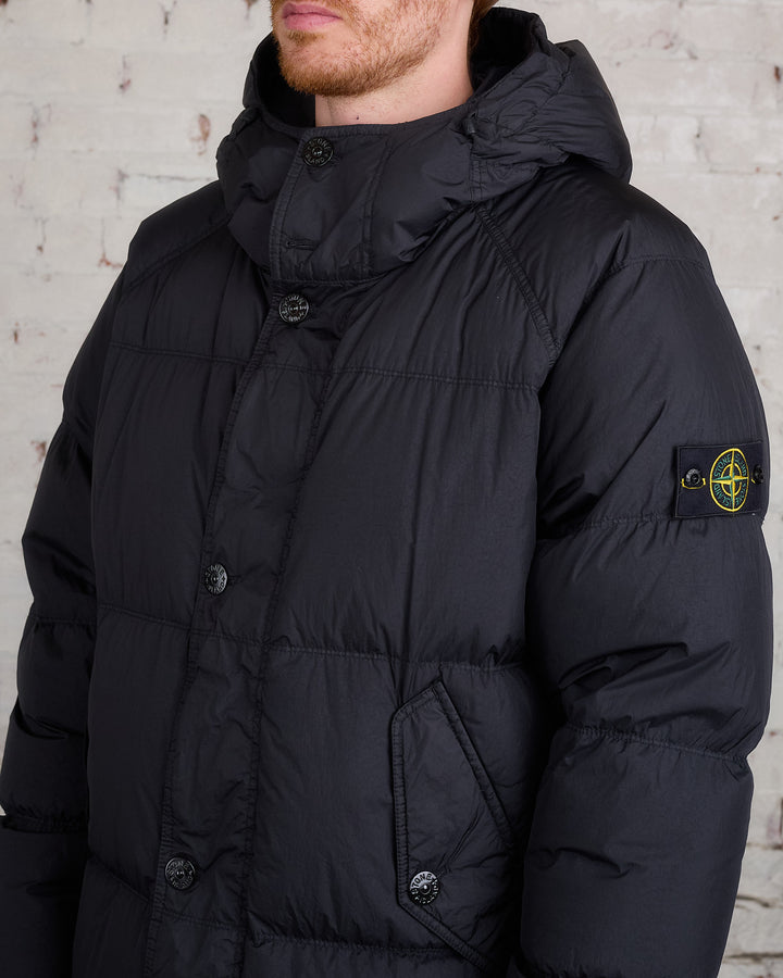 Stone Island Nylon Rep Down Parka Black