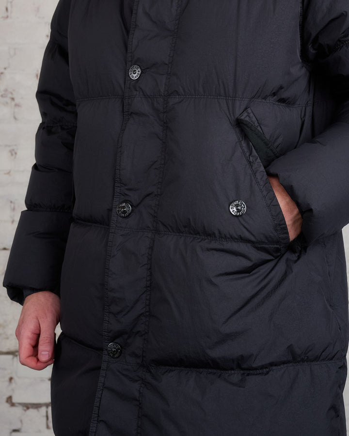 Stone Island Nylon Rep Down Parka Black