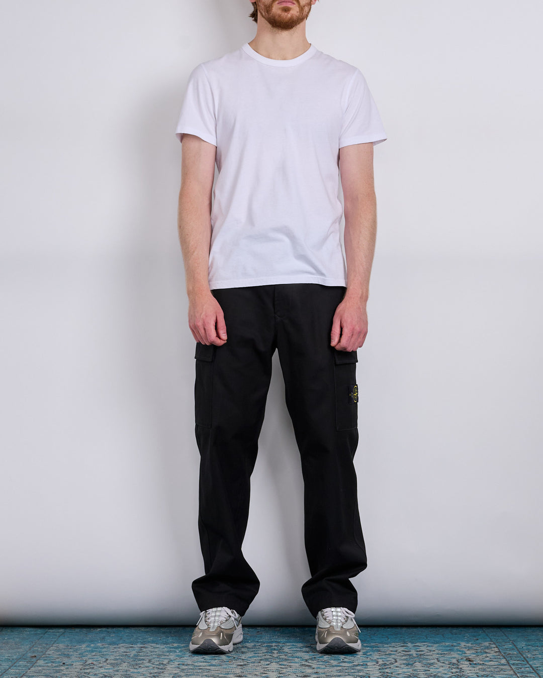 Stone Island Panama Cotton Cargo Pant Black