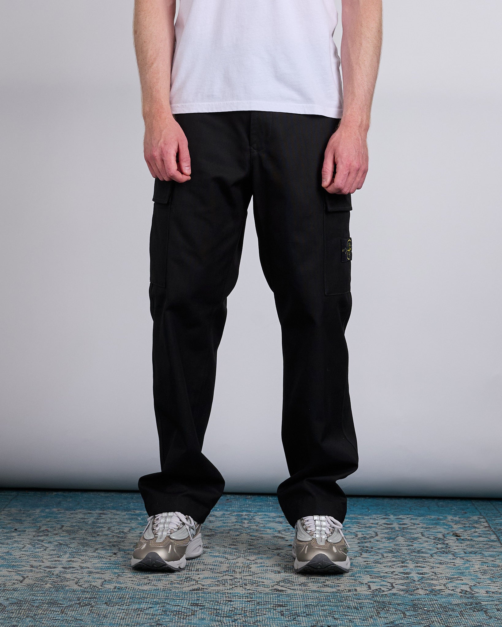 パンツ 24ss stone  cargo pants black Stone Island Panama Cotton Cargo Pant Black – LESS 17