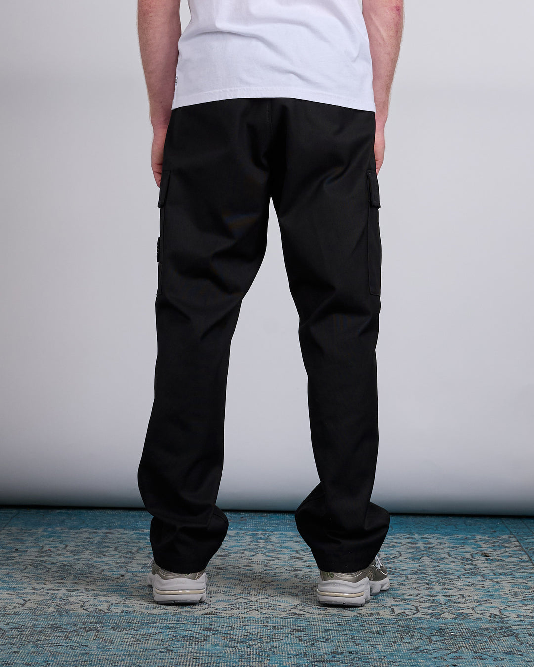 Stone Island Panama Cotton Cargo Pant Black