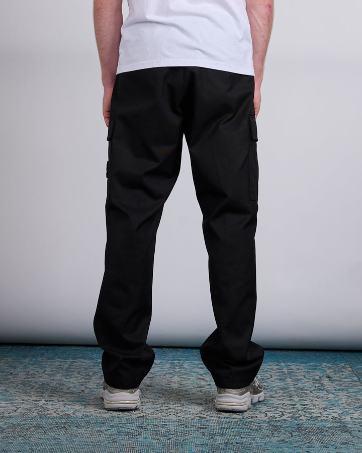 Stone Island Panama Cotton Cargo Pant Black