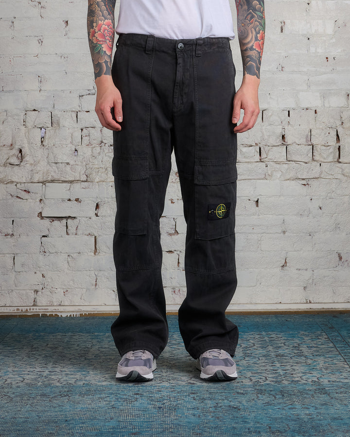 Stone Island Panama Relaxed Cargo Pant Lead Grey