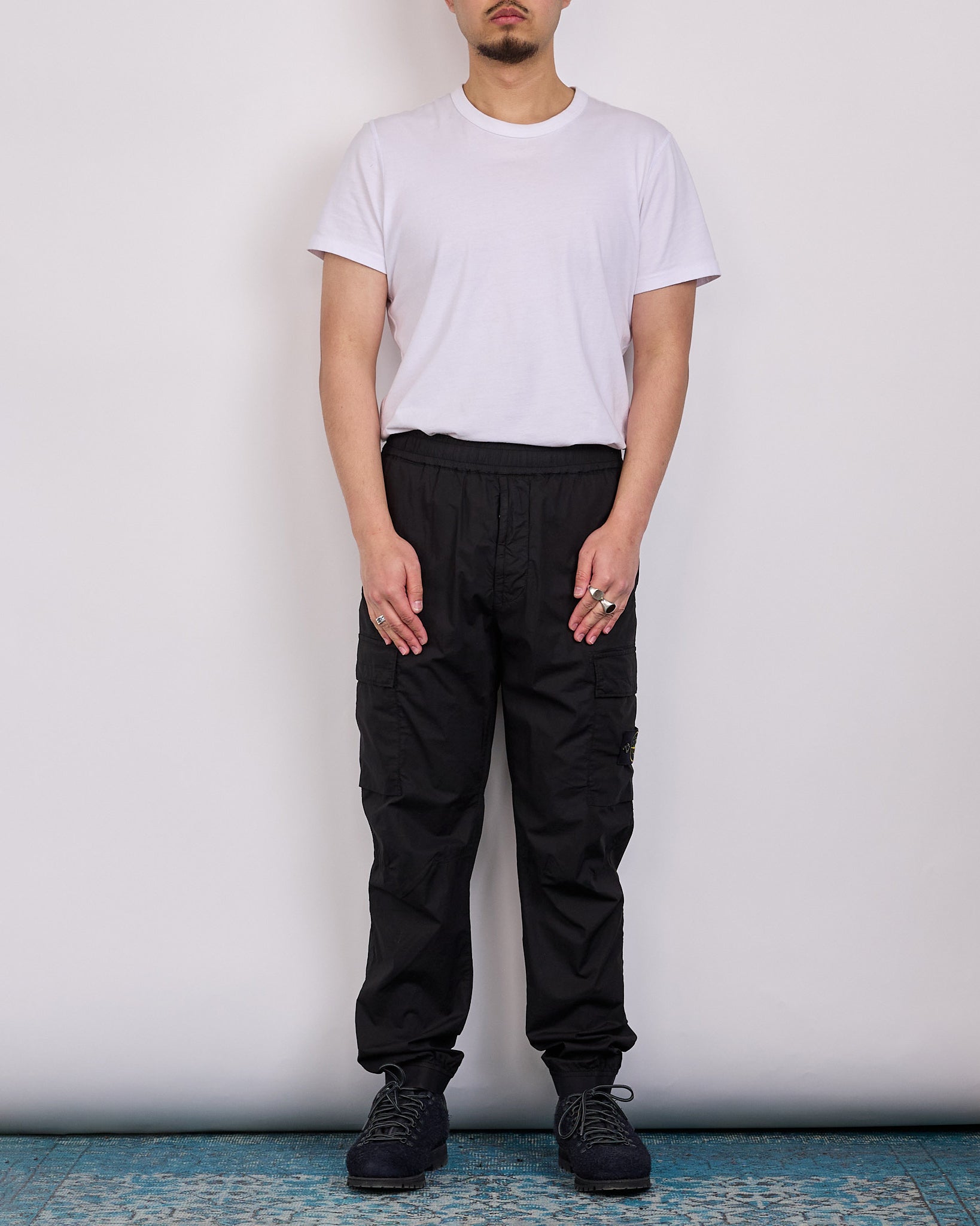 Stone Island Parachute Tela Stretch Cargo Pant Black – LESS 17