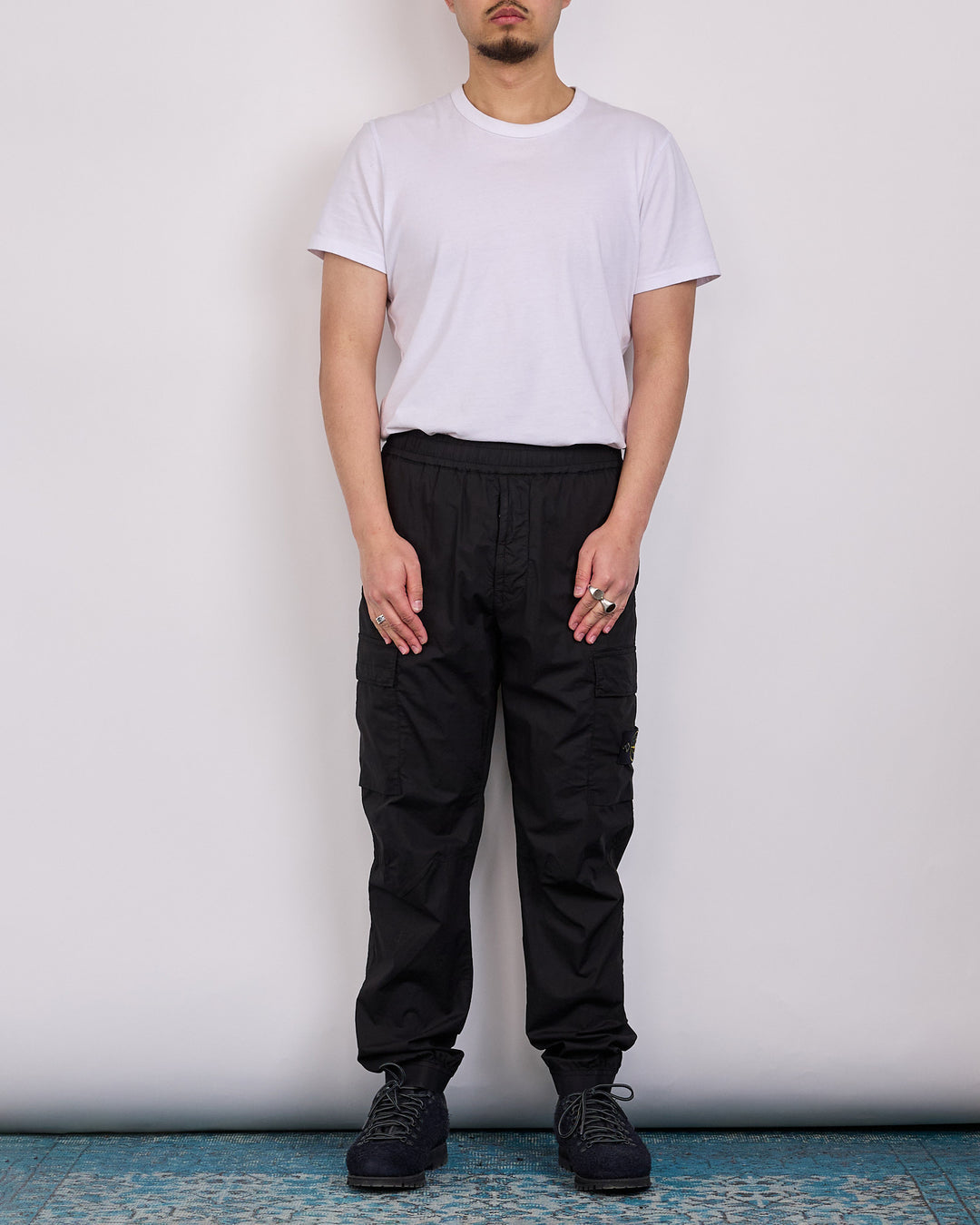 Stone Island Parachute Tela Stretch Cargo Pant Black