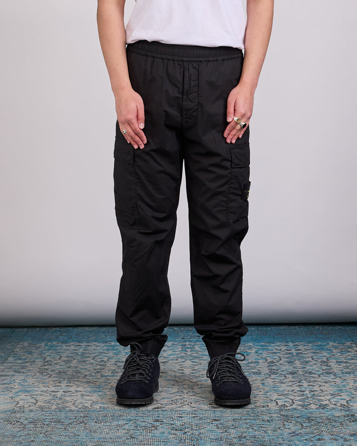 Stone Island Parachute Tela Stretch Cargo Pant Black