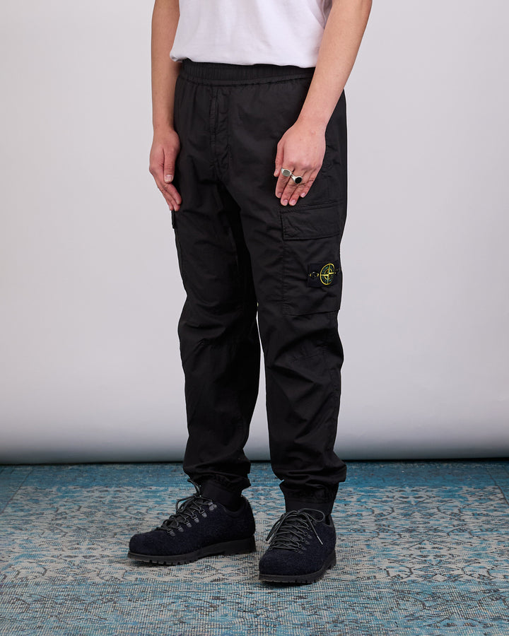 Stone Island Parachute Tela Stretch Cargo Pant Black
