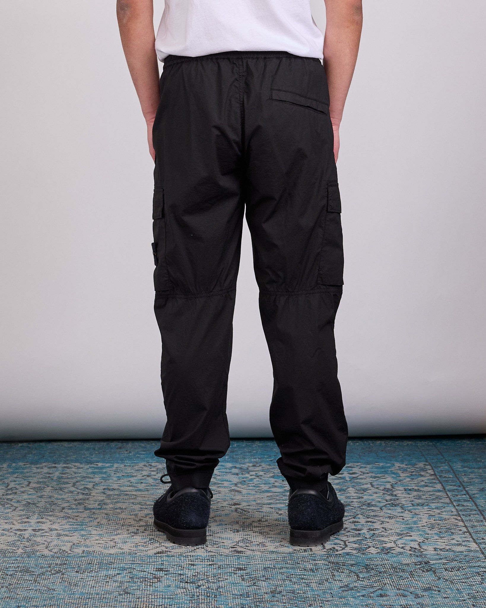 Stone Island Parachute Tela Stretch Cargo Pant Black – LESS 17