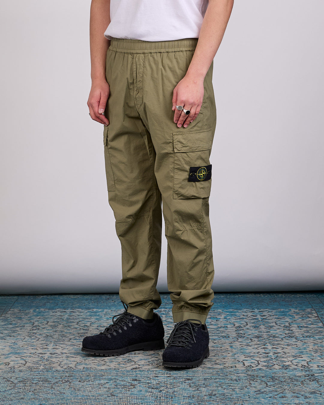 Stone Island Parachute Tela Stretch Cargo Pant Military