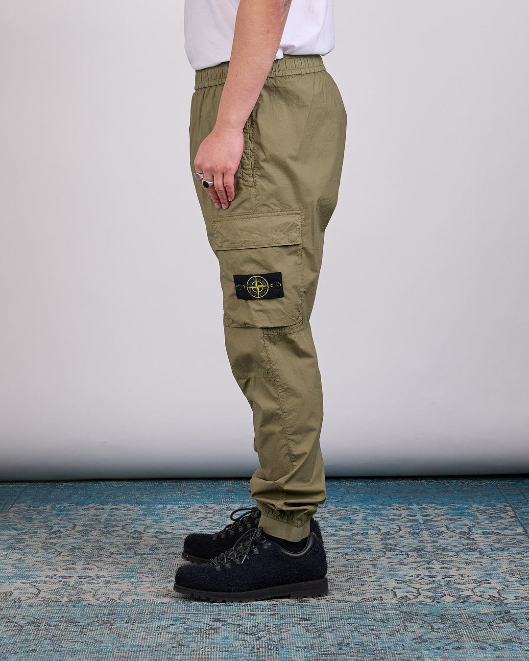 Stone Island Parachute Tela Stretch Cargo Pant Military