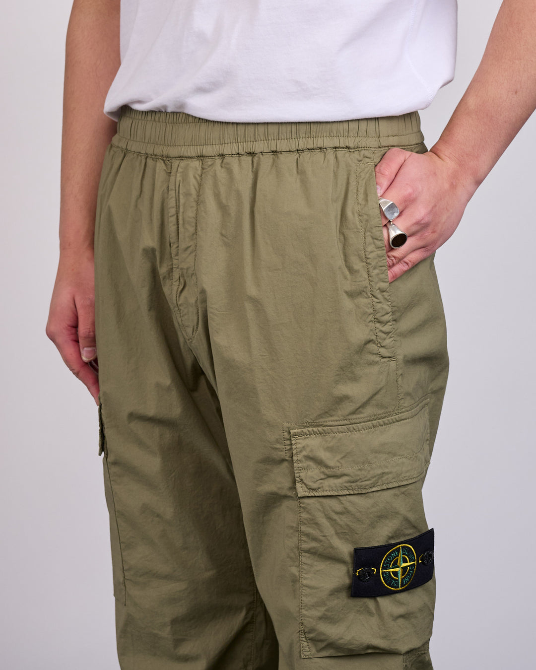 Stone Island Parachute Tela Stretch Cargo Pant Military