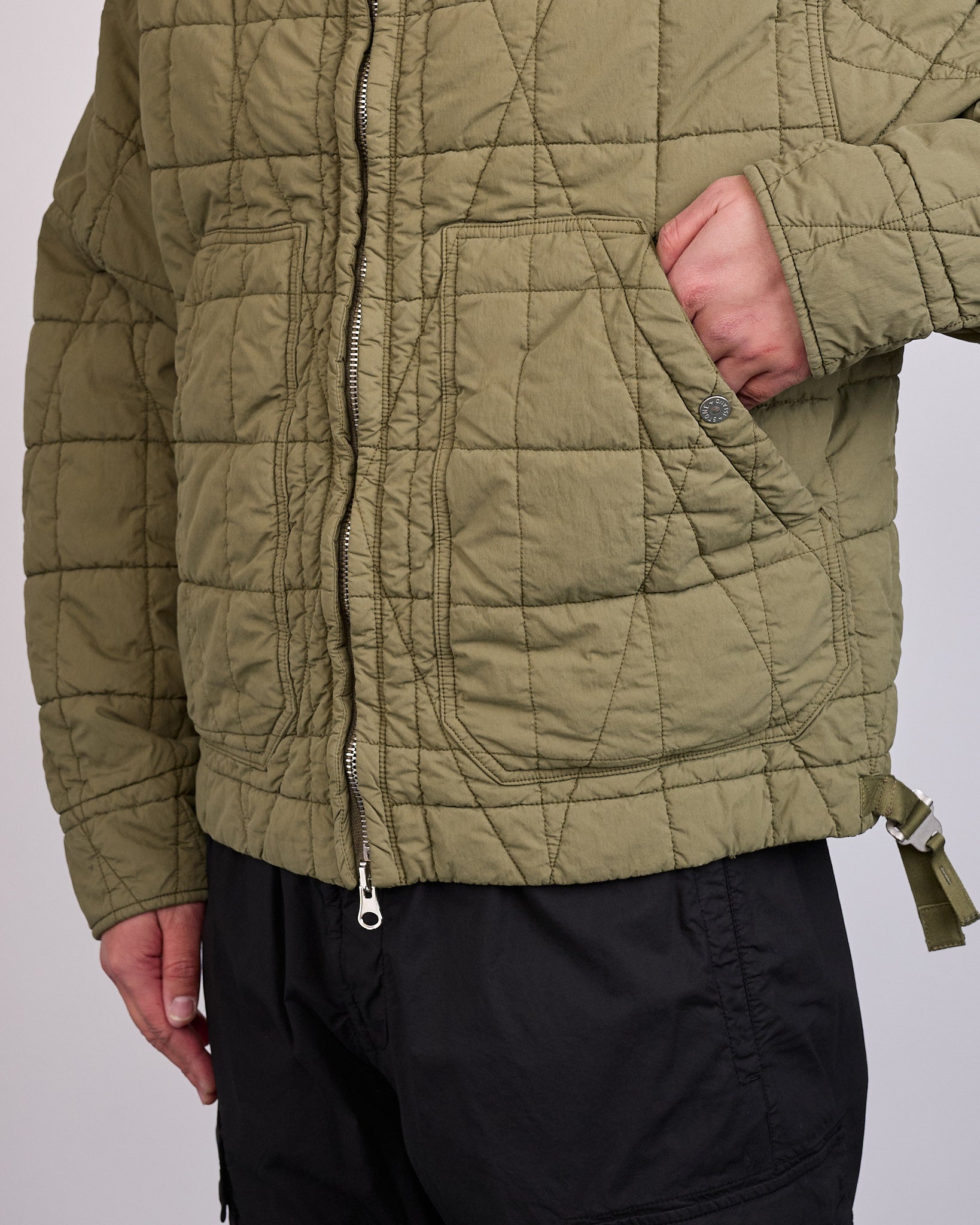 Stone Island Primaloft Quilted Short Parka Military – LESS 17