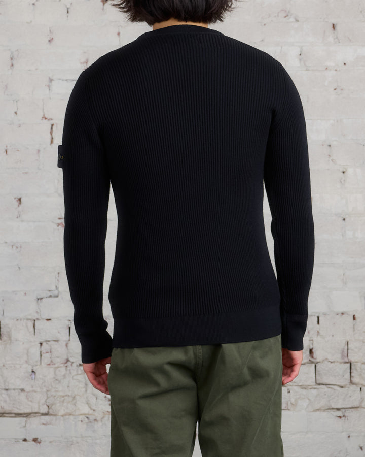 Stone Island RWS Full Rib Wool Sweater Black