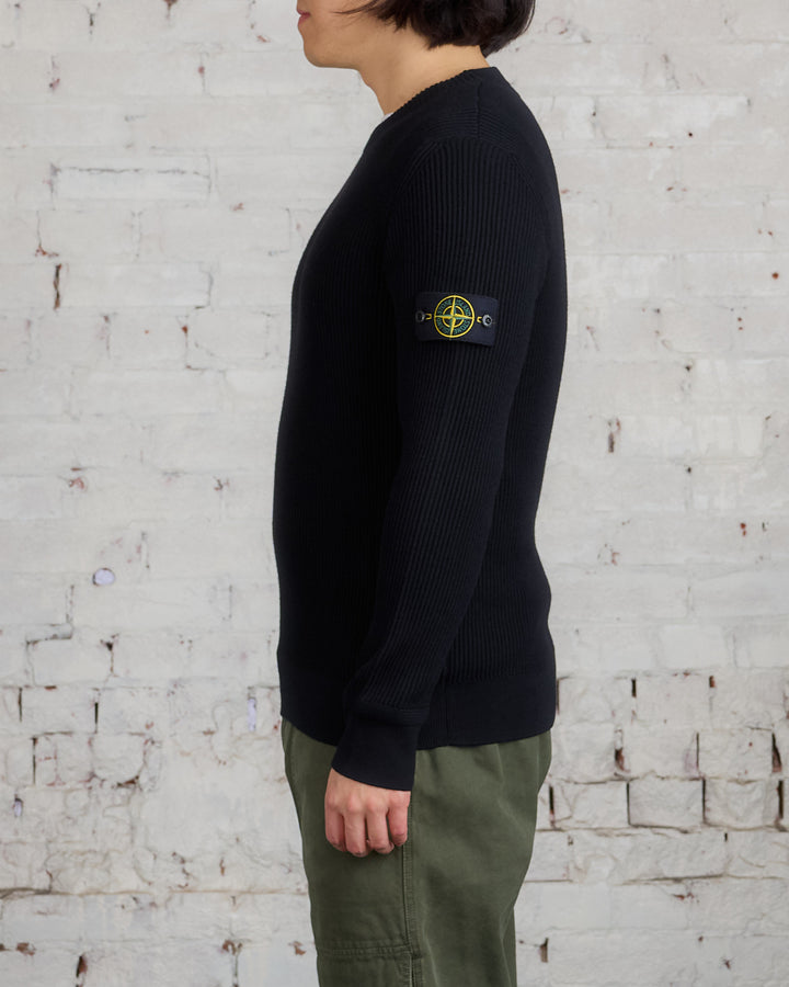 Stone Island RWS Full Rib Wool Sweater Black