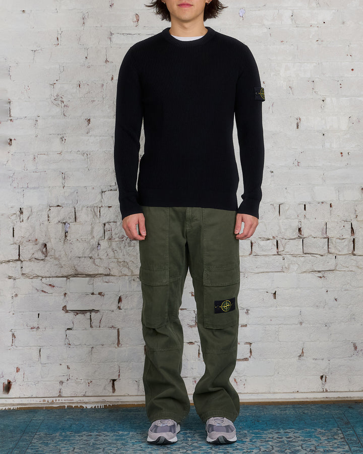 Stone Island RWS Full Rib Wool Sweater Black