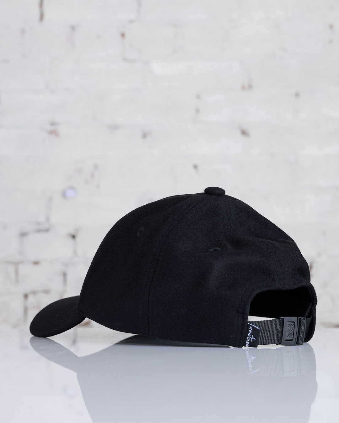 Stone Island Raised Embroidery Cap Black